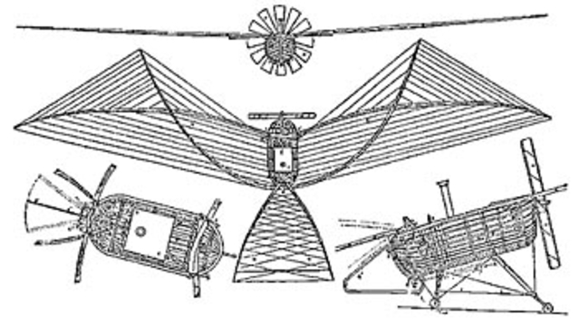 Diseño de Félix du Temple de la Croix
