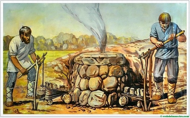 Sustitución del bronce por el hierro.