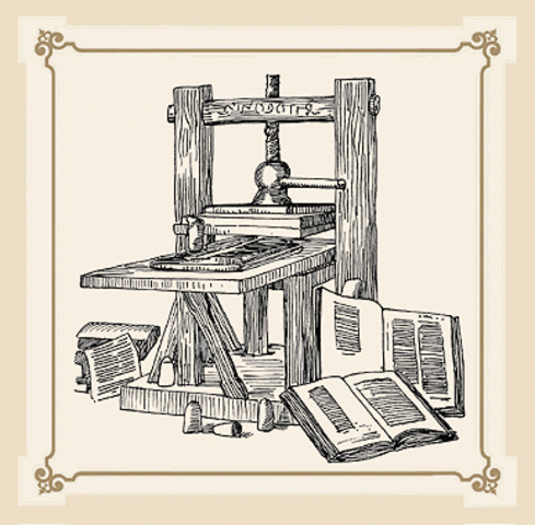 Gutenberg inventa la imprenta