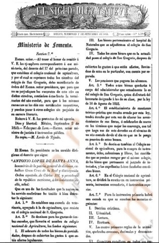 “Reseña Histórica de la Enseñanza Agrícola y Veterinaria en México“.