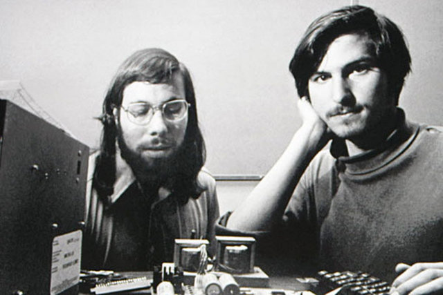 Steve Wozniak and Steve Jobs