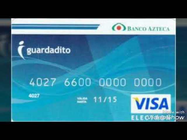 Tuve mi primera tarjeta en Guardadito en el banco azteca