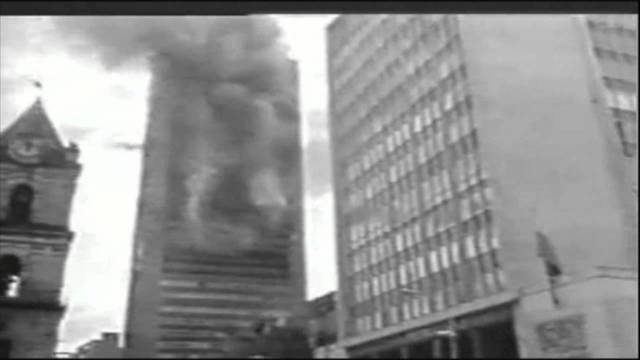 incendio en la torre de Avianca