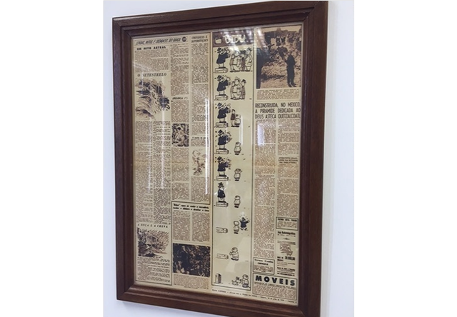 Publicação de sua primeira tirinha no jornal Folha da Manhã