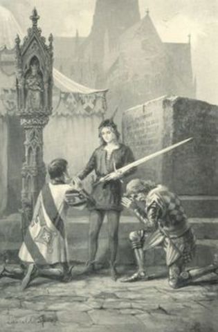 Uther Pendragon dies and the Fight for the Throne