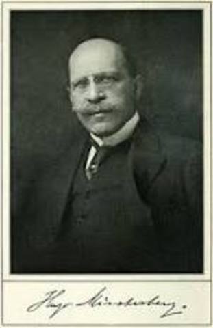 1912 Hugo Munsterberg (Ciencia del Comportamiento)