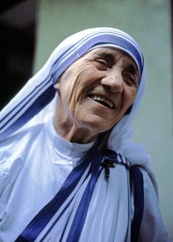 Visita de la Madre Teresa de Calcuta