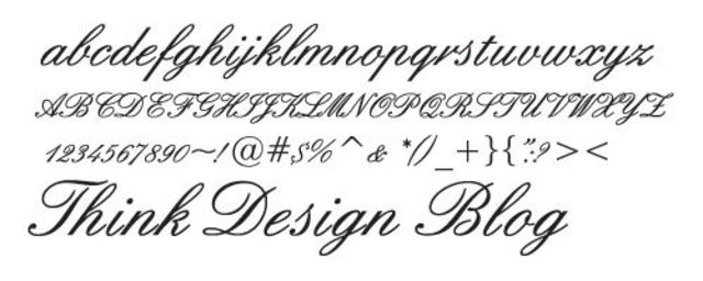 Escritura inglesa cursiva