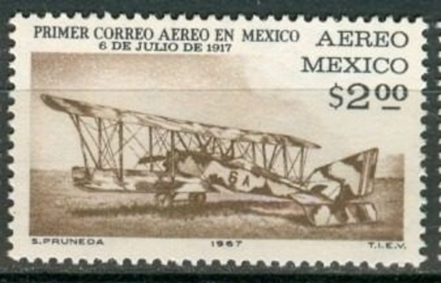 Primer correo aéreo en el país