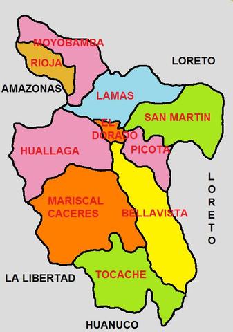 Creation of San Martin and recognition of Tarapoto