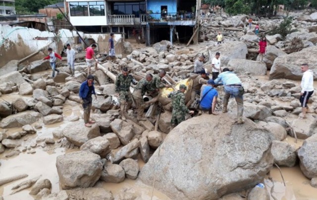 Sismo y avalancha del rio Páez
