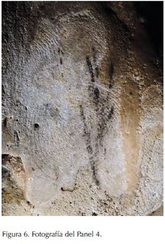 pintura parietal en la Cova del Comte