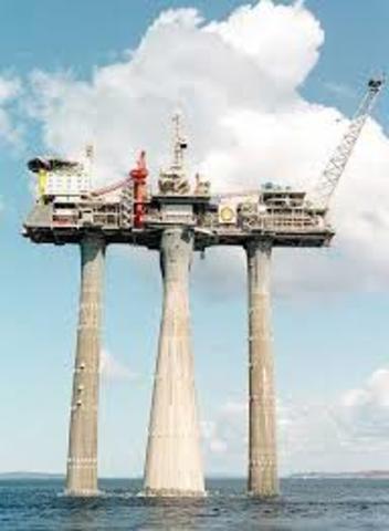 Extracción de gas natural.