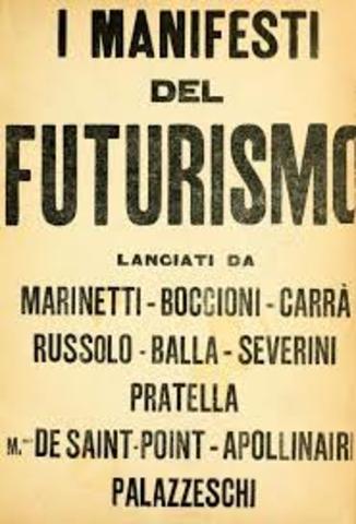 La influencia del arte moderno: Marinetti y el manifiesto del futurismo.