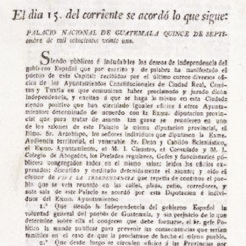 Redacción del Acta de Independencia