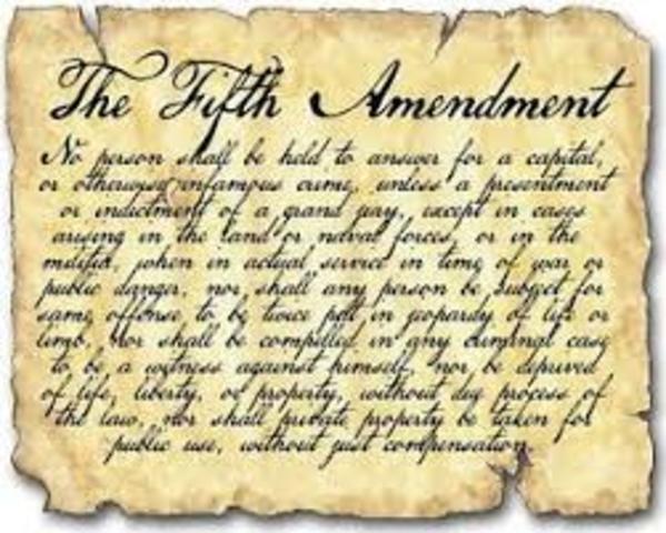 the Fifth Amendment