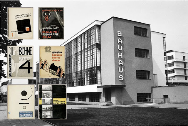El movimiento moderno en EE.UU.: Varios artistas de la Bauhaus (Albers, Bayer, Brever, Gropius, Mies van des Rohe y MoholyNagy) emigran a los Estados Unidos
