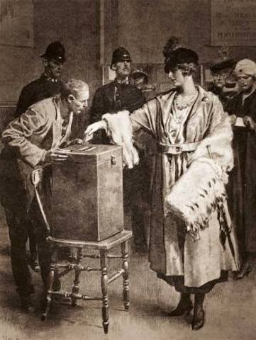 la II República española otorga el voto a las mujeres mayores de edad.