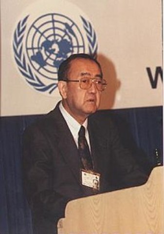Dr. Hiroshi Nakajima elegido cuarto director general de la OMS