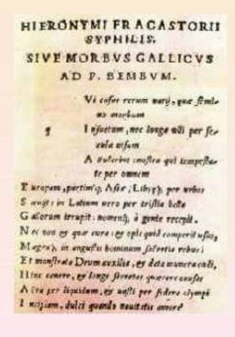 Fracastoro establece distintos conceptos