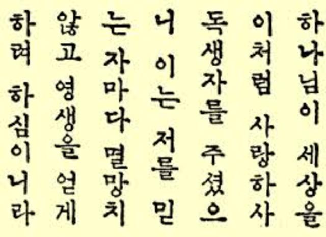 Alfabeto coreano hangul