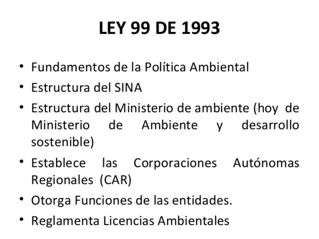 Ley 99 de 1993