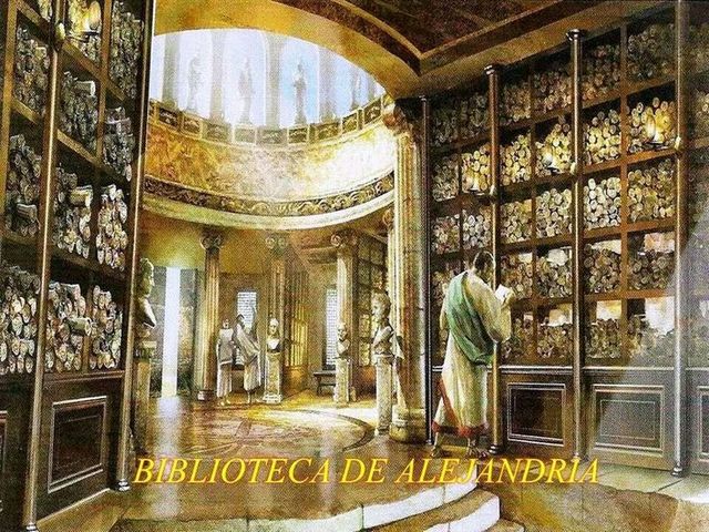 Se fundó la Biblioteca de Alejandría bajo la égida de Tolomeo I