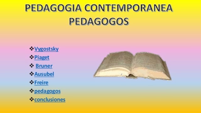 PEDAGOGÍA CONTEMPORANEA