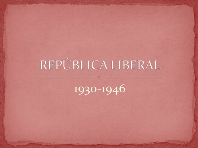 La República liberal