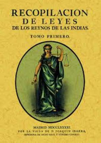 Recopilación de Leyes de los reinos de las Indias.