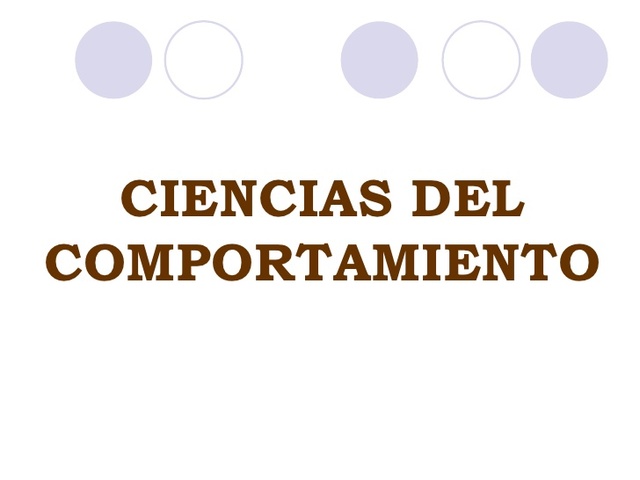Ciencias del Comportamiento