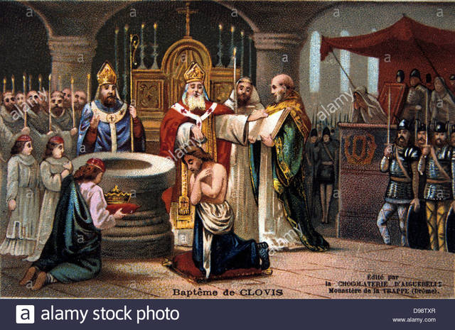 Clovis had himself and his tribe baptized