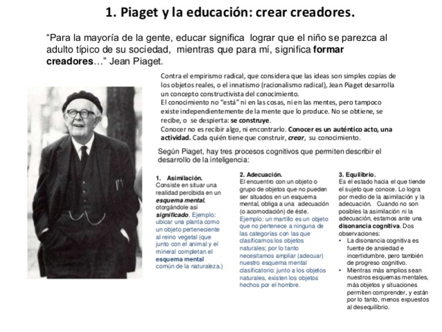 PIAGET Y SUS ETAPAS EN EL DESARROLLO DE LA INTELECTUALIDAD