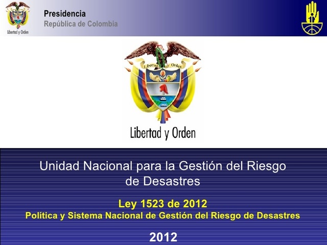 LEY 1523 DE 2012