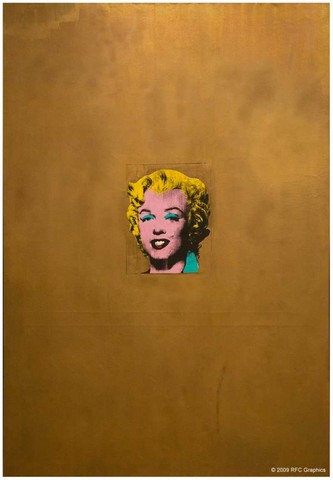 Marilyn Monroe de oro de Andy Warhol