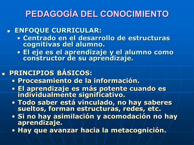 Florez R.  (2005) Pedagogía del Conocimiento