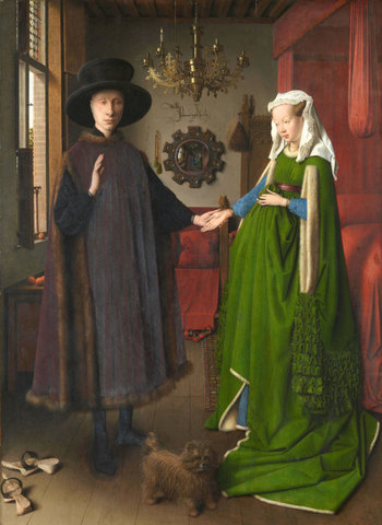 Jan van Eyck: El matrimonio Arnolfini.