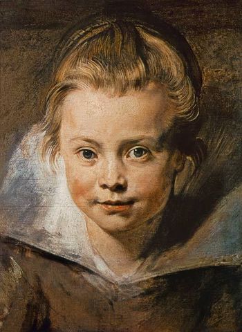 Rubens: Cabeza de una niña