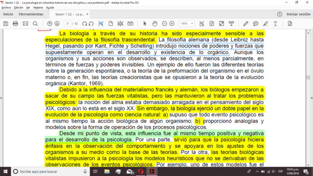 La influencia de las ciencias biológicas en la psicología