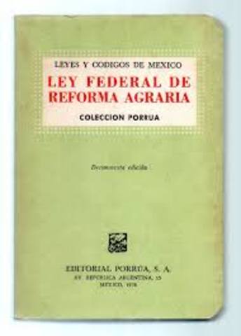 Ley Federal de Reforma Agraria