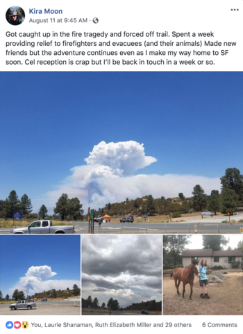 Kira's last facebook post