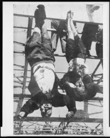 Mussolini blir drept