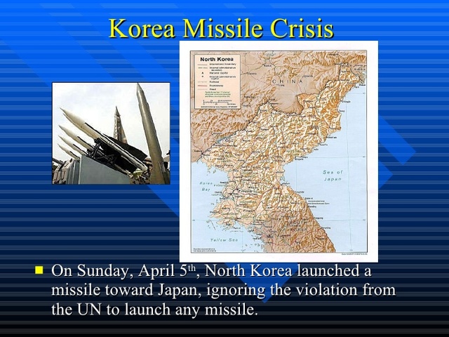 Korea misstlie attack