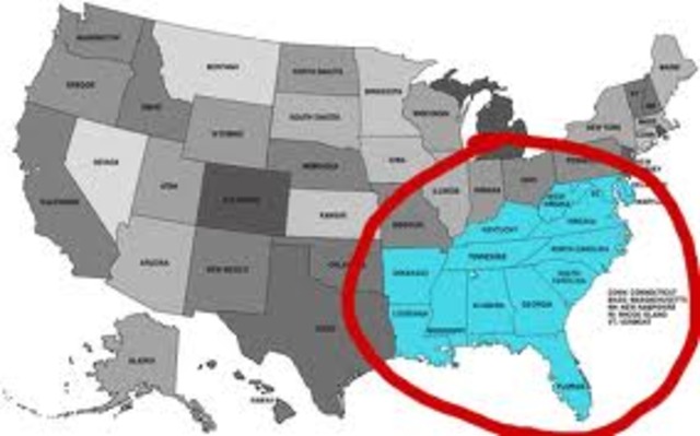 Northamerican states verse the south