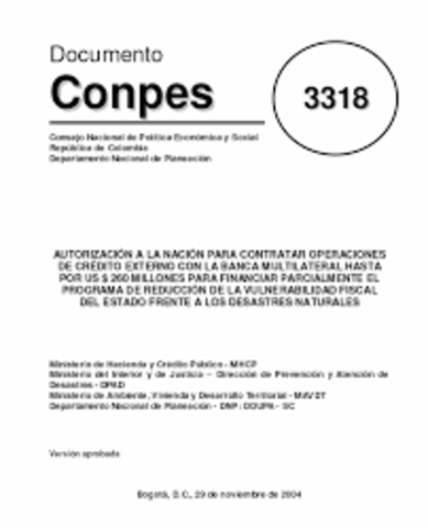 CONPES 3318 DE 2004