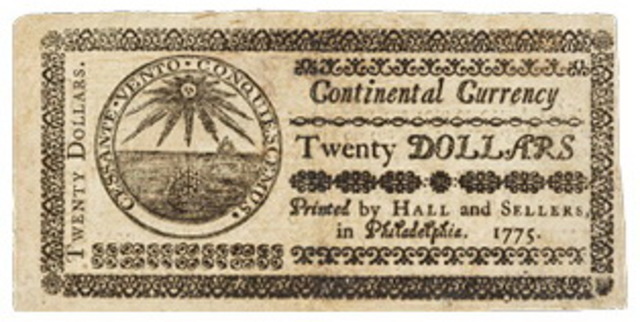 PAPEL MONEDA EN NORTEAMÉRICANA