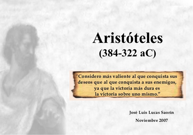 Aristotéles 384-322 a.c