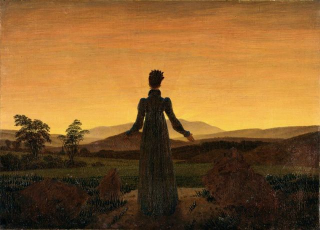 Mujer antes del amanecer