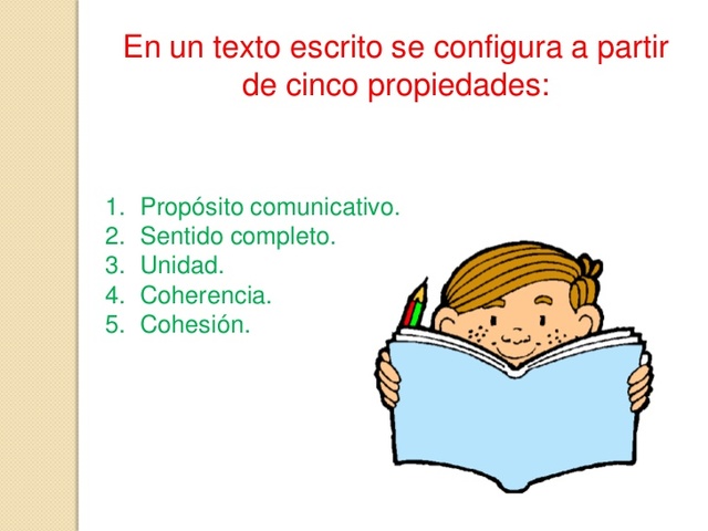 5. ¿Cuáles son las cualidades de los textos?