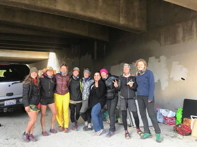 under the I-10 Oasis in Cabazon